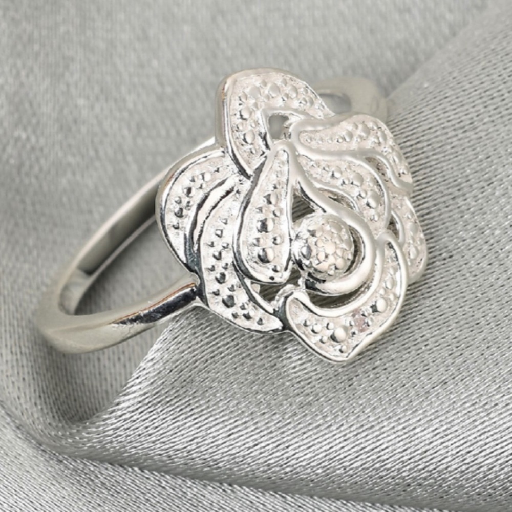 Diamond Accent Fancy Ring in Sterling Silver